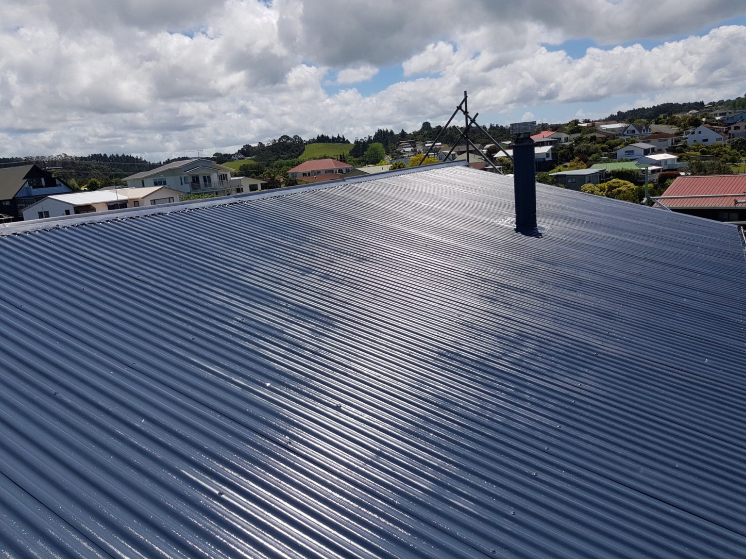 Extended life of old iron roof near the sea Cowperthwaite Roof Coatings