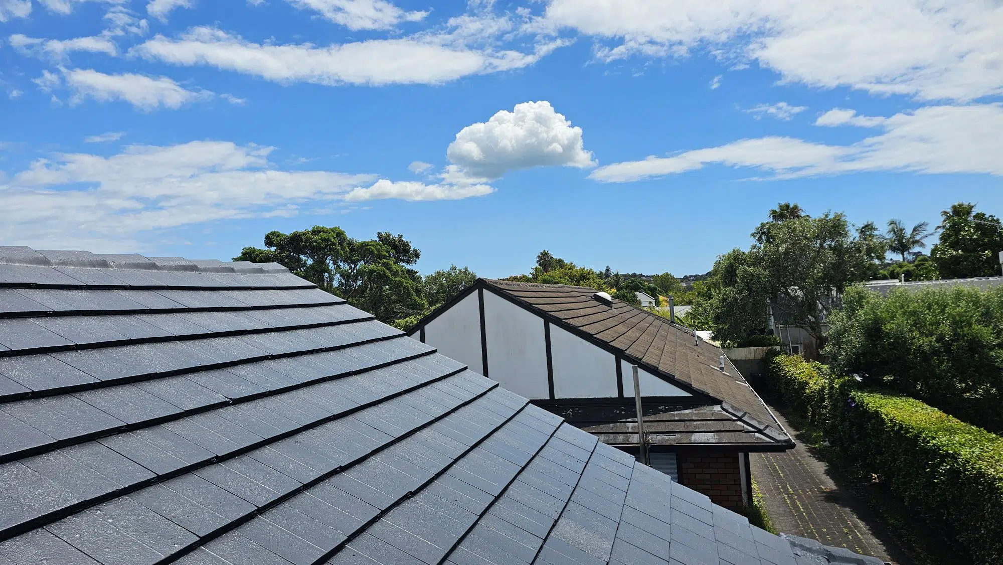 Monier Shingle Concrete Tile Roof Restoration in Glendowie