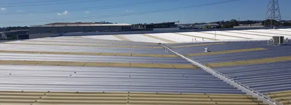 Commercial roof cleaning and painting